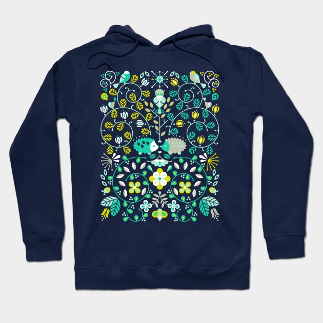 Hedgehog Lovers Hoodie by CatCoq